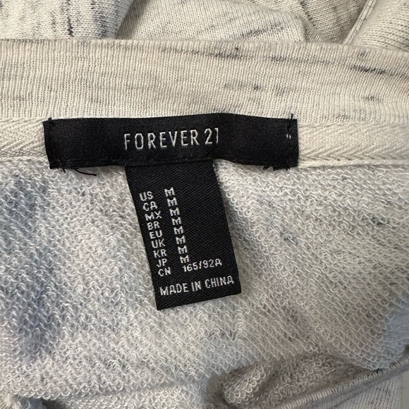 FOREVER 21 M Heathered Ivory Gray Sweatshirt Paris Please Graphic - Picture 11 of 13